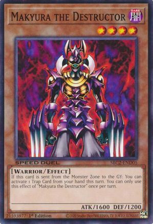 Makyura the Destructor (SBC2-END05) - Speed Duel: Battle City Finals 1st Edition Speed Duel: Battle City Finals Yugioh Single Squirtle Squad Card Shop.