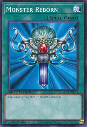 Monster Reborn (SBC2-END14) (SBC2-END14) - Speed Duel: Battle City Finals 1st Edition Speed Duel: Battle City Finals Yugioh Single Squirtle Squad Card Shop.