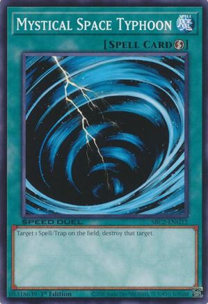 Mystical Space Typhoon (SBC2-ENG12) - Speed Duel: Battle City Finals 1st Edition Speed Duel: Battle City Finals Yugioh Single Squirtle Squad Card Shop.
