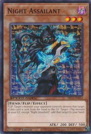 Night Assailant (SBC2-ENE12) - Speed Duel: Battle City Finals 1st Edition Speed Duel: Battle City Finals Yugioh Single Squirtle Squad Card Shop.