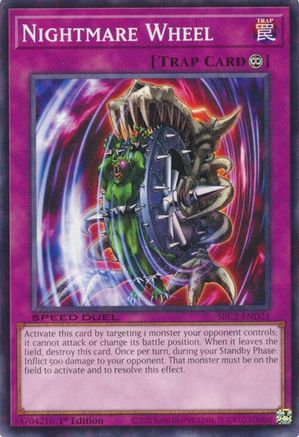 Nightmare Wheel (SBC2-END21) - Speed Duel: Battle City Finals 1st Edition Speed Duel: Battle City Finals Yugioh Single Squirtle Squad Card Shop.
