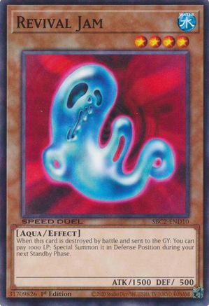 Revival Jam (SBC2-END10) - Speed Duel: Battle City Finals 1st Edition Speed Duel: Battle City Finals Yugioh Single Squirtle Squad Card Shop.