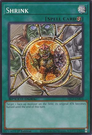 Shrink (PSR) (SBC2-ENB11) - Speed Duel: Battle City Finals 1st Edition Speed Duel: Battle City Finals Yugioh Single Squirtle Squad Card Shop.