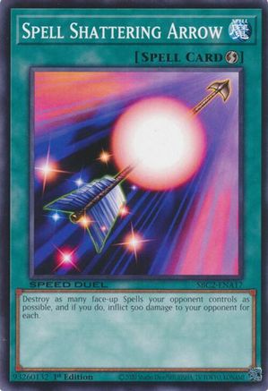 Spell Shattering Arrow (SBC2-ENA17) - Speed Duel: Battle City Finals 1st Edition Speed Duel: Battle City Finals Yugioh Single Squirtle Squad Card Shop.