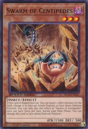Swarm of Centipedes (SBC2-ENG05) - Speed Duel: Battle City Finals 1st Edition Speed Duel: Battle City Finals Yugioh Single Squirtle Squad Card Shop.