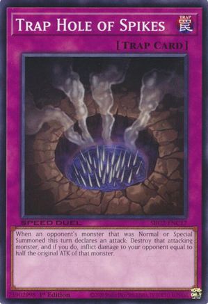 Trap Hole of Spikes (SBC2-ENC17) - Speed Duel: Battle City Finals 1st Edition Speed Duel: Battle City Finals Yugioh Single Squirtle Squad Card Shop.