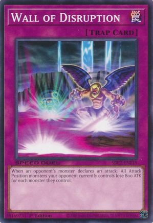 Wall of Disruption (SBC2-ENF19) - Speed Duel: Battle City Finals 1st Edition Speed Duel: Battle City Finals Yugioh Single Squirtle Squad Card Shop.