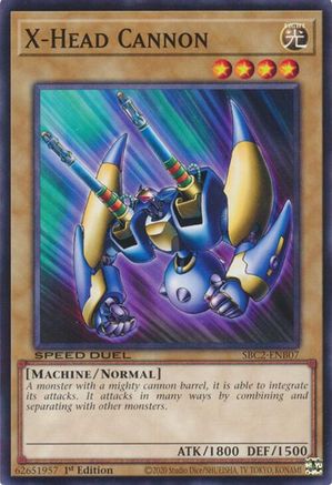 X-Head Cannon (SBC2-ENB07) - Speed Duel: Battle City Finals 1st Edition Speed Duel: Battle City Finals Yugioh Single Squirtle Squad Card Shop.