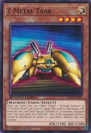 Z-Metal Tank (SBC2-ENB09) - Speed Duel: Battle City Finals 1st Edition Speed Duel: Battle City Finals Yugioh Single Squirtle Squad Card Shop.