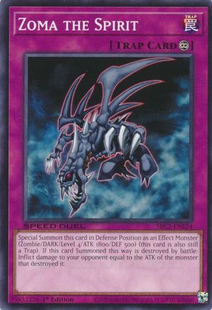 Zoma the Spirit (SBC2-ENE24) - Speed Duel: Battle City Finals 1st Edition Speed Duel: Battle City Finals Yugioh Single Squirtle Squad Card Shop.