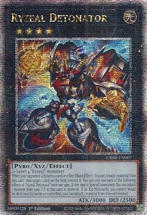 Ryzeal Detonator (Quarter Century Secret Rare) (CRBR-EN007) - Crossover Breakers 1st Edition Crossover Breakers Yugioh Single Squirtle Squad Card Shop.