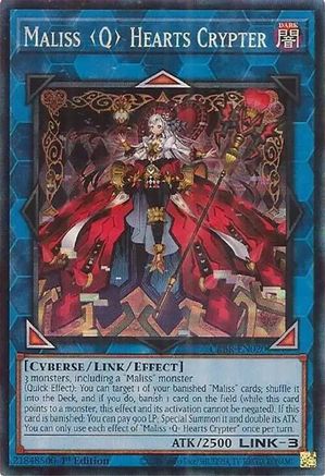 Maliss Q Hearts Crypter (CR) (CRBR-EN020) - Crossover Breakers 1st Edition Crossover Breakers Yugioh Single Squirtle Squad Card Shop.