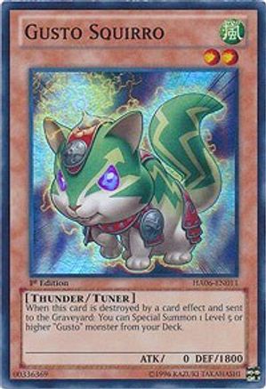 Gusto Squirro (HA06-EN011) - Hidden Arsenal 6: Omega Xyz 1st Edition Hidden Arsenal 6: Omega Xyz Yugioh Single Squirtle Squad Card Shop.