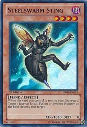 Steelswarm Sting (HA06-EN015) - Hidden Arsenal 6: Omega Xyz 1st Edition Hidden Arsenal 6: Omega Xyz Yugioh Single Squirtle Squad Card Shop.