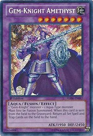 Gem-Knight Amethyst (HA06-EN047) - Hidden Arsenal 6: Omega Xyz 1st Edition Hidden Arsenal 6: Omega Xyz Yugioh Single Squirtle Squad Card Shop.