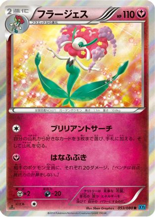Florges (053/080) - XY2 Wild Blaze Unlimited Holofoil XY2: Wild Blaze Pokemon Japanese Single Squirtle Squad Card Shop.