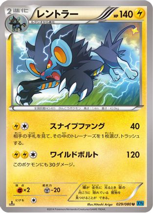 Luxray (029/080) - XY2 Wild Blaze Unlimited XY2: Wild Blaze Pokemon Japanese Single Squirtle Squad Card Shop.