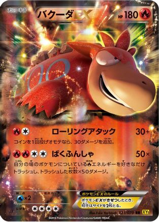 Camerupt EX - 021/070 (021/070) - XY5Bg Gaia Volcano 1st Edition Holofoil XY5-Bg: Gaia Volcano Pokemon Japanese Single Squirtle Squad Card Shop.