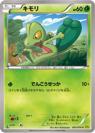 Treecko (003/070) - XY5Bg Gaia Volcano Unlimited XY5-Bg: Gaia Volcano Pokemon Japanese Single Squirtle Squad Card Shop.