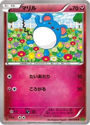 Marill (047/070) - XY5Bt Tidal Storm Unlimited XY5-Bt: Tidal Storm Pokemon Japanese Single Squirtle Squad Card Shop.