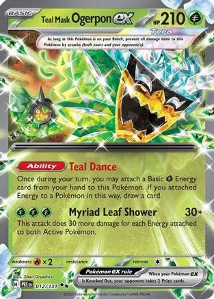 Teal Mask Ogerpon ex 012/131 – Prismatic Evolutions – Holofoil Double Rare SV: Prismatic Evolutions Pokemon Single Squirtle Squad Card Shop.