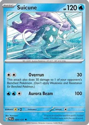 Suicune 024 SV Prismatic Evolutions - Uncommon