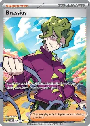 Brassius 135/131 - Holofoil SV Prismatic Evolutions - Ultra Rare Pokémon TCG Card SV: Prismatic Evolutions Pokemon Single Squirtle Squad Card Shop.