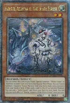 Elzette, Azamina of the White Forest (Quarter Century Secret Rare) (SUDA-EN008) - Supreme Darkness 1st Edition Supreme Darkness Yugioh Single Squirtle Squad Card Shop.