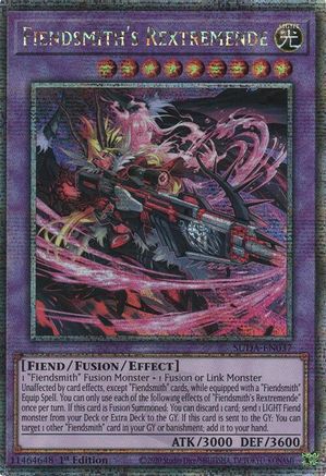 Fiendsmith's Rextremende (Quarter Century Secret Rare) (SUDA-EN037) - Supreme Darkness 1st Edition Supreme Darkness Yugioh Single Squirtle Squad Card Shop.