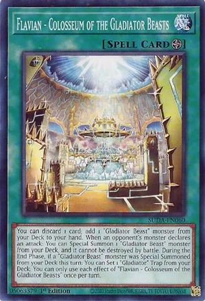 Flavian - Colosseum of the Gladiator Beasts (SUDA-EN060) - Supreme Darkness 1st Edition Supreme Darkness Yugioh Single Squirtle Squad Card Shop.