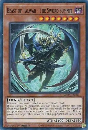 Beast of Talwar - The Sword Summit (SUDA-EN087) - Supreme Darkness 1st Edition Supreme Darkness Yugioh Single Squirtle Squad Card Shop.