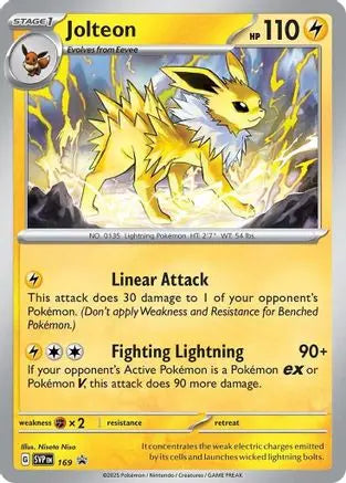 Jolteon 169 - Holofoil SV Scarlet & Violet Promo Cards - Promo
