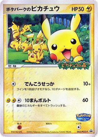 PokePark's Pikachu - 043/PCG-P (043/PCG-P) - PCGP Promotional cards PCG-P Promotional cards Pokemon Japanese Single Squirtle Squad Card Shop.