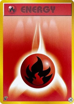 Basic Fire Energy - 25 (25) - Intro Pack Neo Chikorita Intro Pack Neo (Chikorita) Pokemon Japanese Single Squirtle Squad Card Shop.