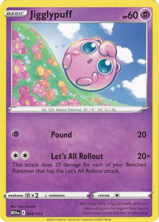 Jigglypuff 004 McDonalds Promos 2024 - Promo McDonald's Promos 2024 Pokemon Single Squirtle Squad Card Shop.