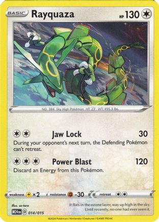Rayquaza 014 McDonalds Promos 2024 - Promo McDonald's Promos 2024 Pokemon Single Squirtle Squad Card Shop.