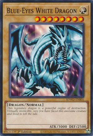 Blue-Eyes White Dragon (SDWD-EN001) (SDWD-EN001) - Structure Deck: Blue-Eyes White Destiny 1st Edition Structure Deck: Blue-Eyes White Destiny Yugioh Single Squirtle Squad Card Shop.
