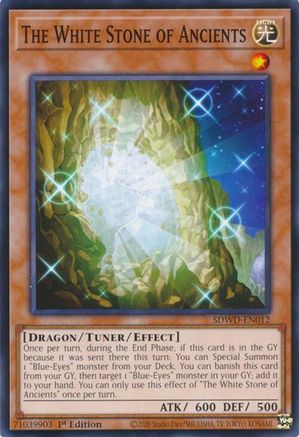 The White Stone of Ancients (SDWD-EN012) - Structure Deck: Blue-Eyes White Destiny Unlimited Structure Deck: Blue-Eyes White Destiny Yugioh Single Squirtle Squad Card Shop.