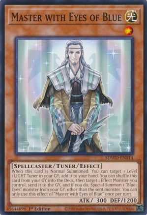 Master with Eyes of Blue (SDWD-EN014) - Structure Deck: Blue-Eyes White Destiny Unlimited Structure Deck: Blue-Eyes White Destiny Yugioh Single Squirtle Squad Card Shop.