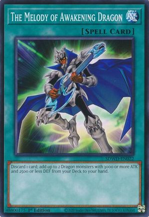 The Melody of Awakening Dragon (SDWD-EN022) - Structure Deck: Blue-Eyes White Destiny Unlimited Structure Deck: Blue-Eyes White Destiny Yugioh Single Squirtle Squad Card Shop.