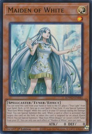 Maiden of White (SDWD-EN041) - Structure Deck: Blue-Eyes White Destiny Unlimited Structure Deck: Blue-Eyes White Destiny Yugioh Single Squirtle Squad Card Shop.