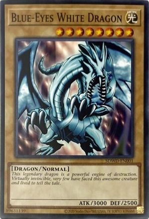 Blue-Eyes White Dragon (SDWD-EN001) (Unlimited Misprint) (SDWD-EN001) - Structure Deck: Blue-Eyes White Destiny Unlimited Structure Deck: Blue-Eyes White Destiny Yugioh Single Squirtle Squad Card Shop.