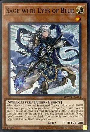 Sage with Eyes of Blue (Unlimited Misprint) (SDWD-EN013) - Structure Deck: Blue-Eyes White Destiny Unlimited Structure Deck: Blue-Eyes White Destiny Yugioh Single Squirtle Squad Card Shop.
