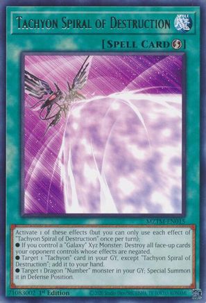 Tachyon Spiral of Destruction (MZTM-EN015) - Maze of the Master 1st Edition Maze of the Master Yugioh Single Squirtle Squad Card Shop.