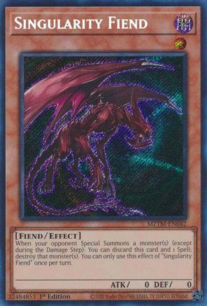 Singularity Fiend (MZTM-EN042) - Maze of the Master 1st Edition Maze of the Master Yugioh Single Squirtle Squad Card Shop.