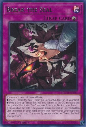 Break the Seal (MZTM-EN043) - Maze of the Master 1st Edition Maze of the Master Yugioh Single Squirtle Squad Card Shop.