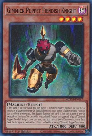 Gimmick Puppet Fiendish Knight (MZTM-EN047) - Maze of the Master 1st Edition Maze of the Master Yugioh Single Squirtle Squad Card Shop.