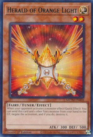 Herald of Orange Light (MZTM-EN068) - Maze of the Master 1st Edition Maze of the Master Yugioh Single Squirtle Squad Card Shop.