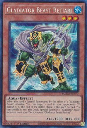 Gladiator Beast Retiari (CR) (MZTM-EN070) - Maze of the Master 1st Edition Maze of the Master Yugioh Single Squirtle Squad Card Shop.