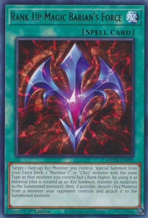 Rank-Up-Magic Barian's Force (MZTM-EN099) - Maze of the Master 1st Edition Maze of the Master Yugioh Single Squirtle Squad Card Shop.